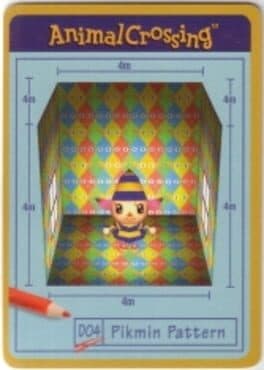 Animal Crossing-e: D04 - Design Card: Pikmin Pattern