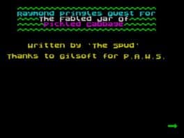 Raymond Pringle's Quest for the Fabled Jar of Pickled Cabbage