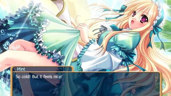 A dragon girl looks up at the endless sky — screenshot 2