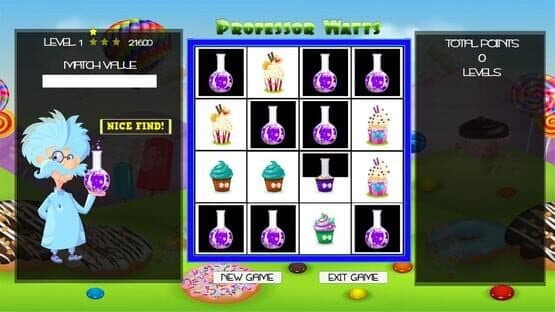 Professor Watts Memory Match: Yummy Cupcakes — screenshot 2