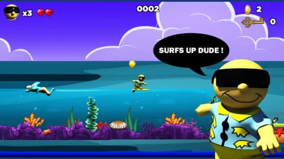 Surfin' Sam: Attack of the Aqualites — screenshot 1