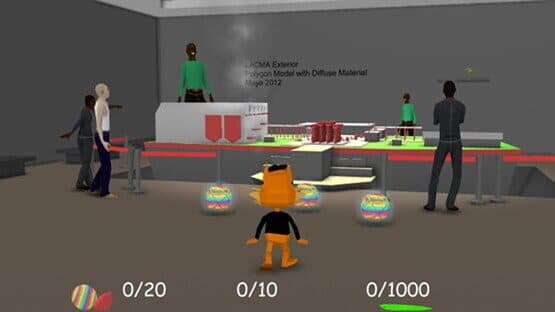 Bubsy 3D: Bubsy Visits the James Turrell Retrospective — screenshot 1