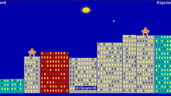 Qbasic Gorillas — screenshot 1
