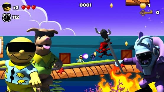 Surfin' Sam: Attack of the Aqualites — screenshot 2