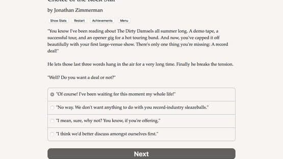 Choice of the Rock Star — screenshot 3