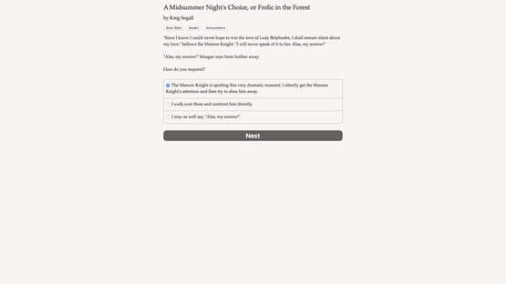 A Midsummer Night's Choice — screenshot 2