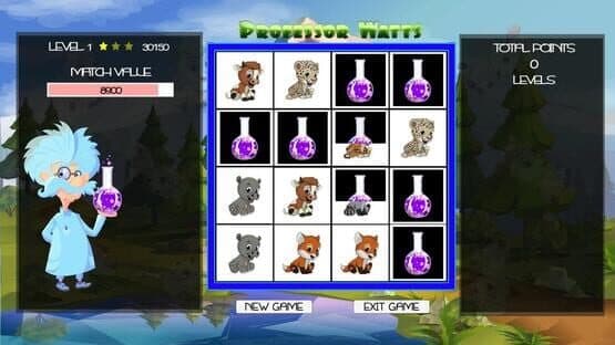 Professor Watts Memory Match: Cute Animals — screenshot 1