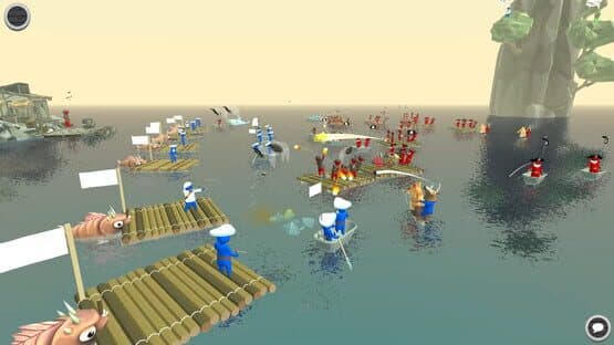 Stupid Raft Battle Simulator — screenshot 1