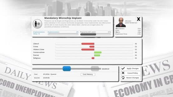 Democracy 3: Clones and Drones — screenshot 4