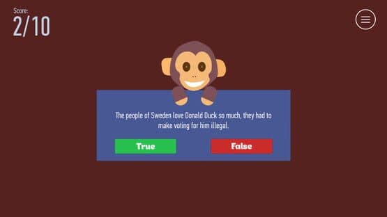 True or False — screenshot 4