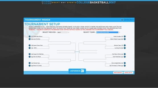 Draft Day Sports: College Basketball 2017 — screenshot 2