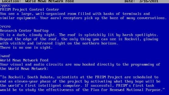 A Mind Forever Voyaging — screenshot 1