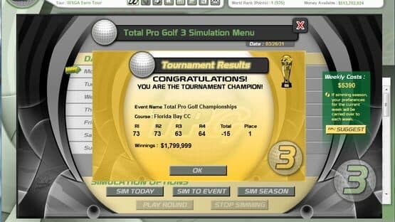 Total Pro Golf 3 — screenshot 5