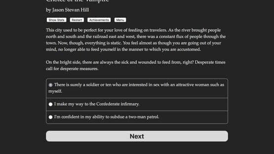 Choice of the Vampire — screenshot 2