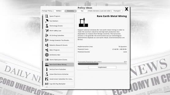 Democracy 3: Clones and Drones — screenshot 3
