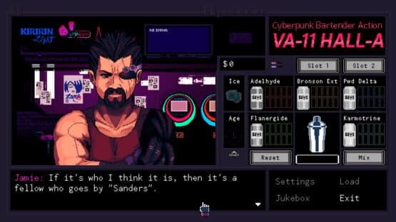 VA-11 Hall-A: Cyberpunk Bartender Action — screenshot 3