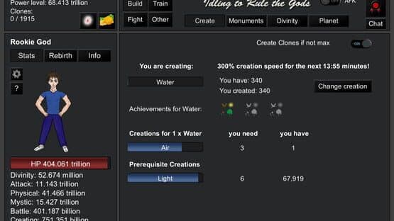 Idling to Rule the Gods — screenshot 2