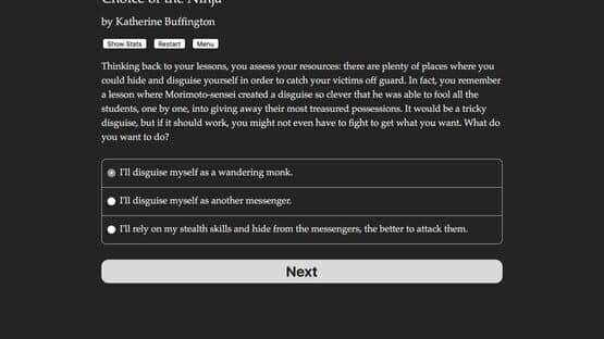 Choice of the Ninja — screenshot 2