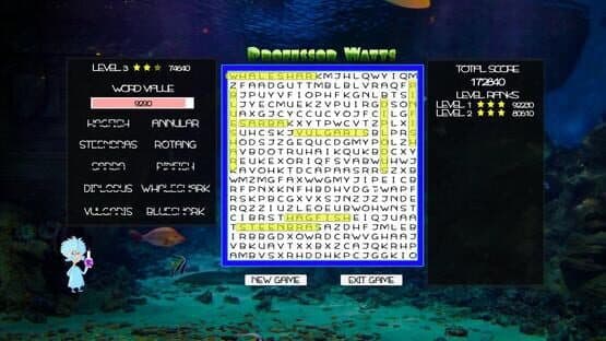Professor Watts Word Search: Into the Ocean — screenshot 2