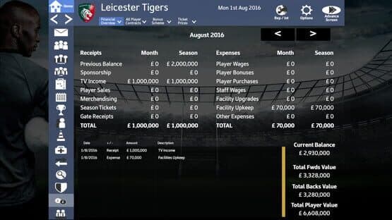 Rugby Union Team Manager 2017 — screenshot 3