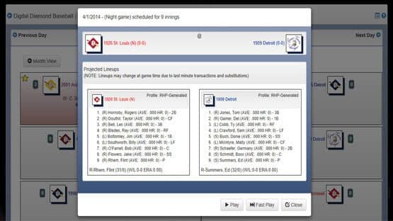 Digital Diamond Baseball — screenshot 4