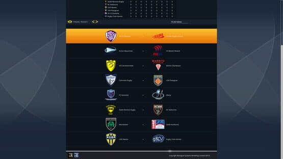 National Rugby Manager — screenshot 2