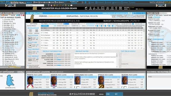 Draft Day Sports: College Basketball 2017 — screenshot 3