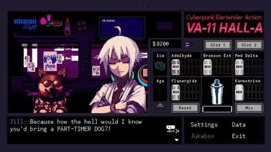 VA-11 Hall-A: Cyberpunk Bartender Action — screenshot 5