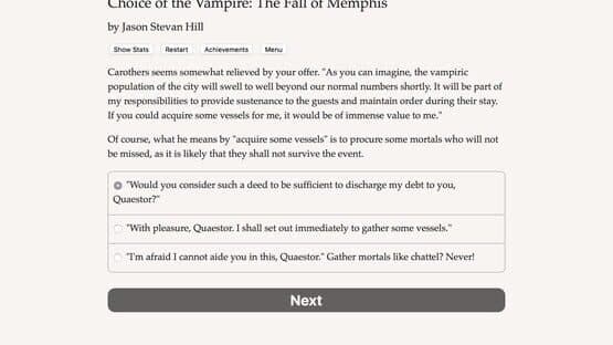 Choice of the Vampire: The Fall of Memphis — screenshot 3