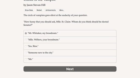 Choice of the Vampire — screenshot 4