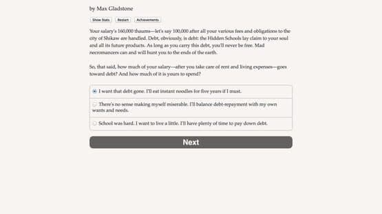Choice of the Deathless — screenshot 2