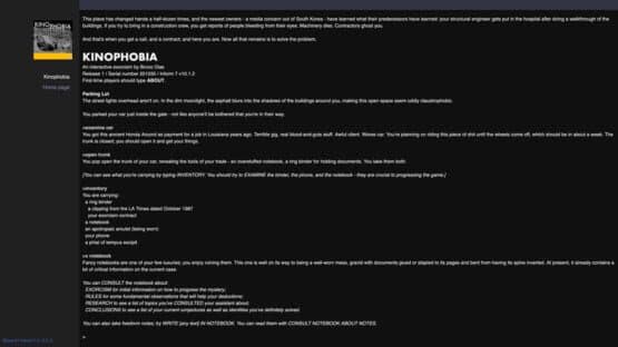 Kinophobia — screenshot 1