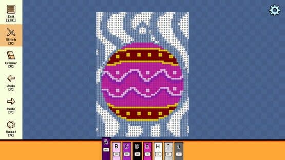 Pixel Cross Stitch: Color by Number - Christmas Baubles Pack 3 — screenshot 1