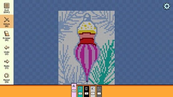 Pixel Cross Stitch: Color by Number - Christmas Baubles Pack 3 — screenshot 2