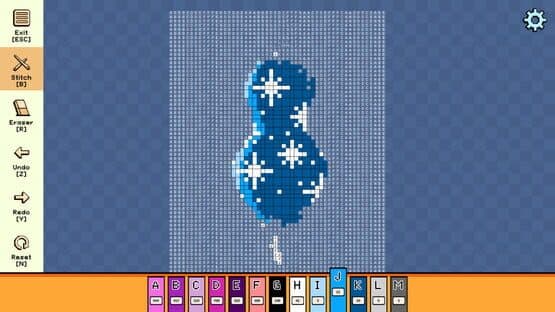 Pixel Cross Stitch: Color by Number - Christmas Baubles Pack 3 — screenshot 3