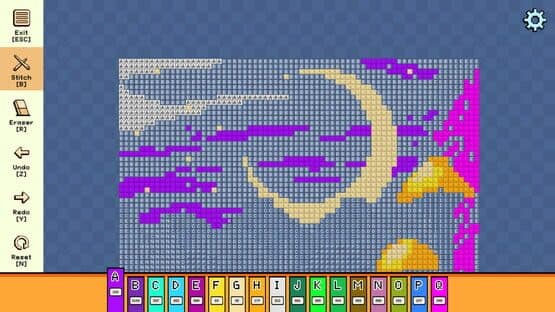 Pixel Cross Stitch: Color by Number - Enchanted Worlds Pack 3 — screenshot 2