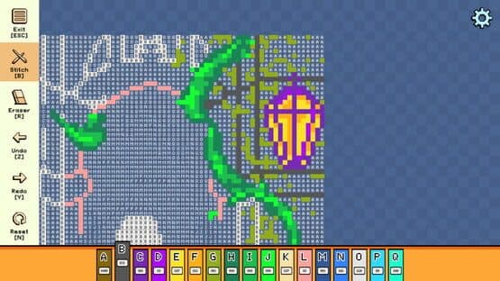 Pixel Cross Stitch: Color by Number - Enchanted Worlds Pack 3 — screenshot 3