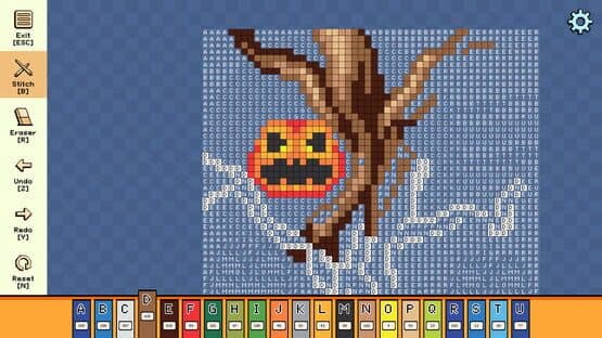 Pixel Cross Stitch: Color by Number - Halloween Pack 2 — screenshot 1