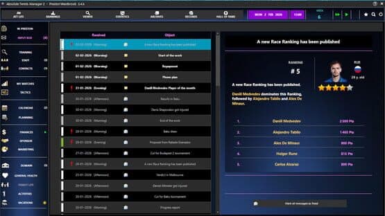 Absolute Tennis Manager 2 — screenshot 5