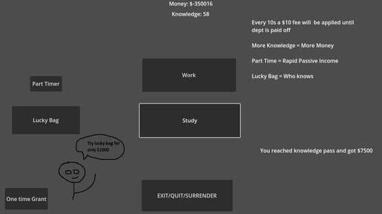 College Dept: The Game — screenshot 2