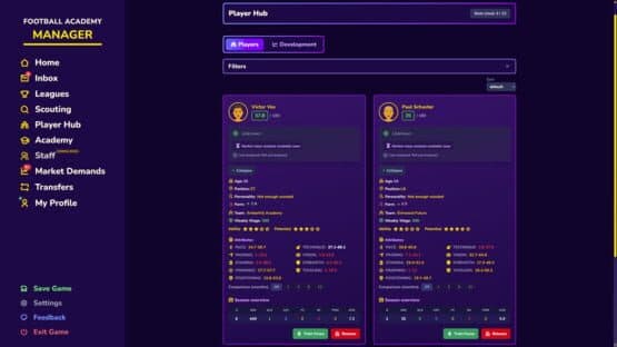Football Academy Manager — screenshot 2
