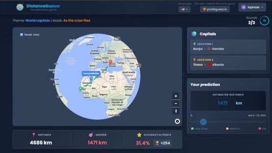 DistanceGuessr — screenshot 1