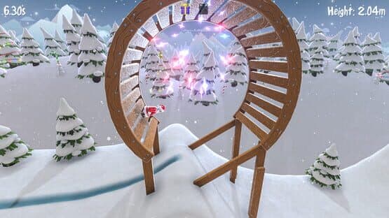 Santa's Slippery Slope Ski Stunts — screenshot 2