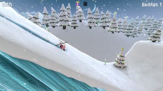 Santa's Slippery Slope Ski Stunts — screenshot 6