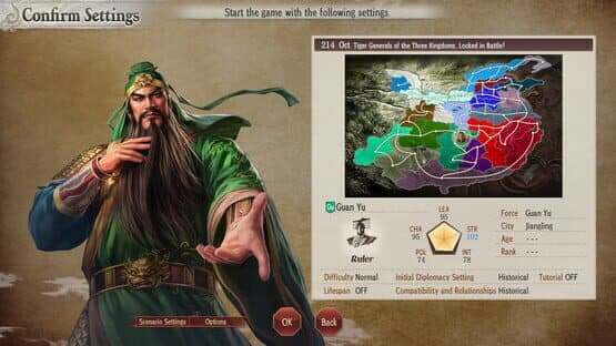 Romance of the Three Kingdoms 8 Remake: Scenario "Tiger Generals of the Three Kingdoms, Locked in Battle!" — screenshot 1