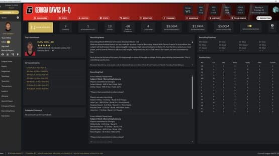 Draft Day Sports: College Football 2025 — screenshot 1