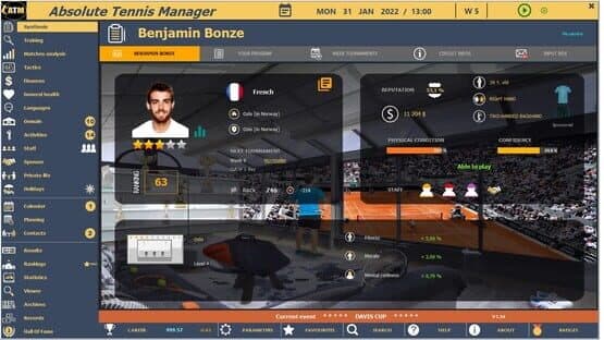 Absolute Tennis Manager — screenshot 1
