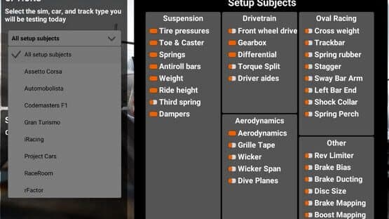 Virtual Race Car Engineer 2020 — screenshot 3