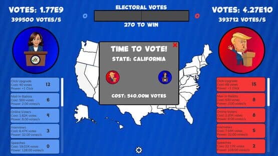 Trump vs Harris Clicker — screenshot 2
