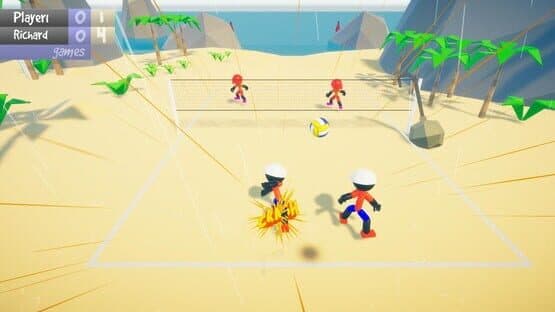 Stickman Beach Volleyball Deluxe — screenshot 1